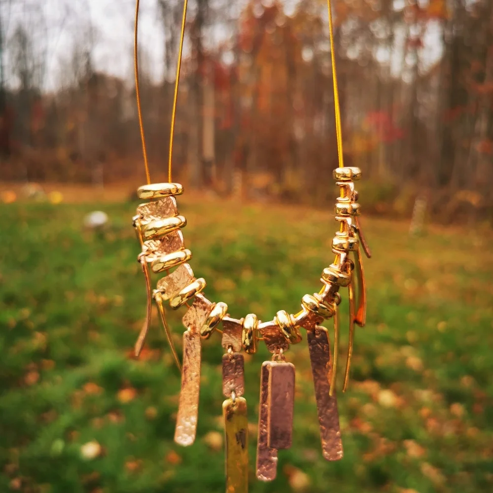 Elegant Gold and Silver Necklace - Picture 8 of 10